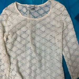 Cute white lace shirt Forever 21